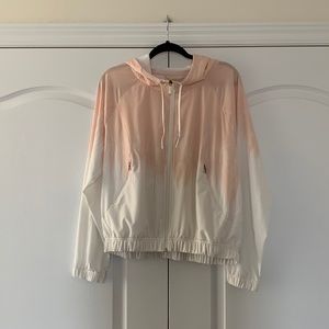 🎉💕 HOST PICK 💕🎉 EUC Zella nylon ombré peach windbreaker bomber jacket